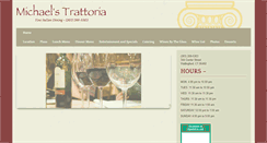 Desktop Screenshot of michaelstrattoria.com