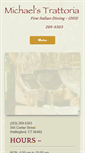 Mobile Screenshot of michaelstrattoria.com